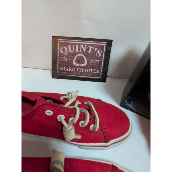Sperry Jaws Movie 7 Shoes Box Red celebrate 50th anniv!!! - Picture 4 of 16